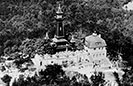 Luftbild vom alten hölzernen Müggelturm, vergrößert, Jahr: 1931