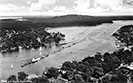 Luftbild, Blick auf den Langen See und die Müggelberge, Jahr: 1935 oder früher