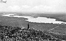 Blick auf die Müggelberge, Müggelturm und Langer See