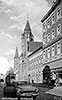 Die Straße Alt-Köpenick mit dem Köpenicker Rathaus, Jahr: 1966