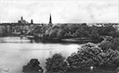 Dammbrücke, Post und kath. Kirche, 1910