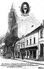 Die Straße Alt-Köpenick mit dem Köpenicker Rathaus, Jahr: 1906