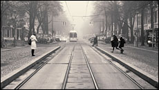 Bölschestraße im Nebel