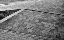 Detail der Pflasterung am Luisenhain