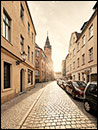 Rathaus Köpenick und Rosenstraße im Gegenlicht III