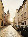 Rathaus Köpenick und Rosenstraße im Gegenlicht II