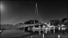 Kaisersteg bei Nacht in Oberschöneweide