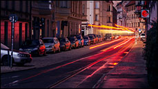 Lichtspuren in Köpenick - Stromausfall 2019 - Kietzer Str.