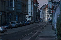 Kietzer Straße in der Nacht - Stromausfall 2019