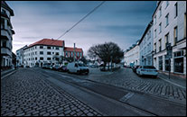 Schüßlerplatz bei Nacht - Stromausfall 2019