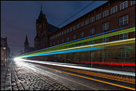 bunte Lichtspuren in Alt-Köpenick