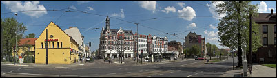 Panorama vom Schloßplatz in der Köpeniocker Altstadt
