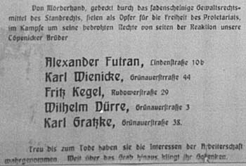 Zeitungsausschnitt Titelseite (Der Volksbote vom 20. März 1920)